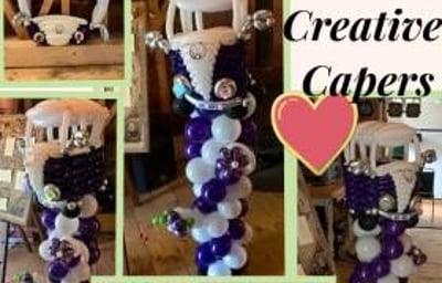 Camper Collage 2019 - Columns and Hoop photo op frame