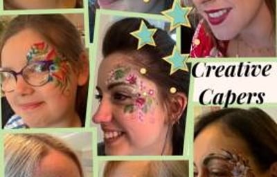 Hen party eye designs - Face paint or just glitter