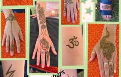 A selection of Henna designs from an event