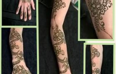 Individual appointment arm design - Natural Henna