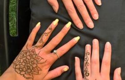 Friends designs at a company summer event