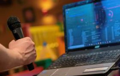 Getting ready to chat to the party