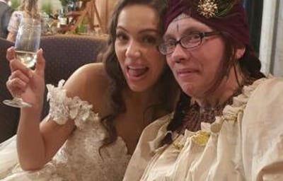 Anji's wedding at Harlaxton Manor