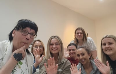 Palm reading get together with no theme