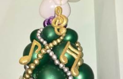 Christmas Balloon angel fit for someone with the love of music