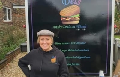 Andrea infront of Dels (1)