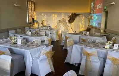 50th Birthday Party Complete Set up By Us - except balloons 