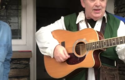 Doorstep singing telegram