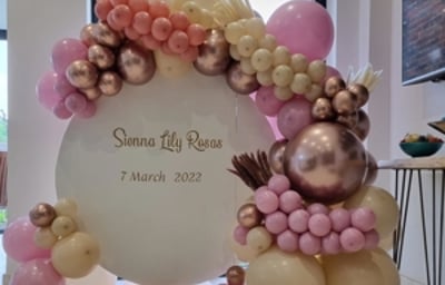 Circle White Backdrop