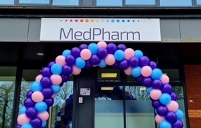 Balloon Arch for MedPharm Guildford