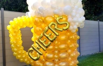 Balloon decoration beer festival Surrey
