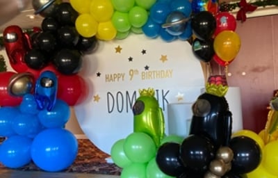 Among us birthday balloon decorations