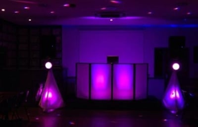 Specific Colour Lit Booth inc Mirror Balls