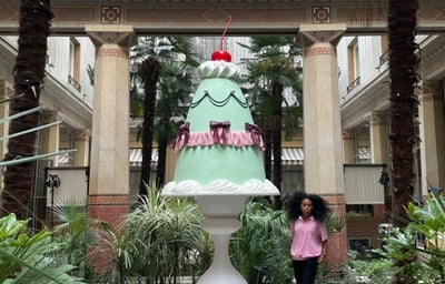 Huge cake made for The Marriot hotel in Paris