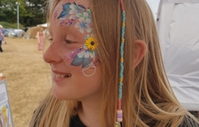 Flower and hair wrap