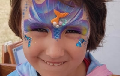 Mermaid with hand made Mermaid tail