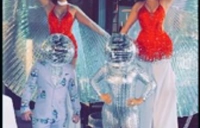Disco ball head performers