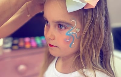 Le Keux leamington kids children's afternoon tea party face painting glitter bar