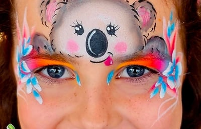 Cherry face painting Glasgow