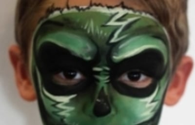 Little Zombie Monster in Menacing Greens : )