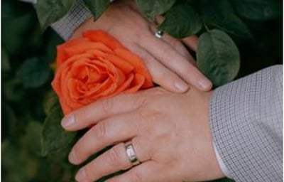 LGBTQ+ Wedding, Two Grooms showing rings