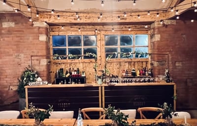 12ft Bar- Wedding barn setup