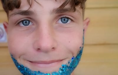 Festival glitter beard