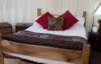 Inside yurt - Plush Tents Glamping