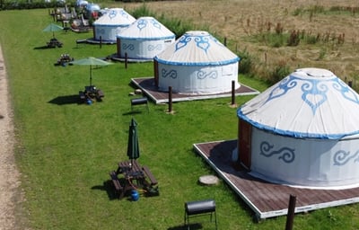 Plush Tenst Glamping Field Yurts