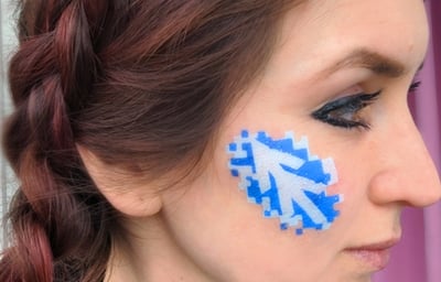 Custom logo stencil for festival