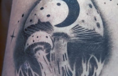mushroom tattoo