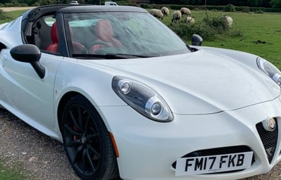 Alfa Romeo 4C Spider for Self Drive Hire