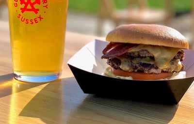 Gun Brewery Taproom Burger