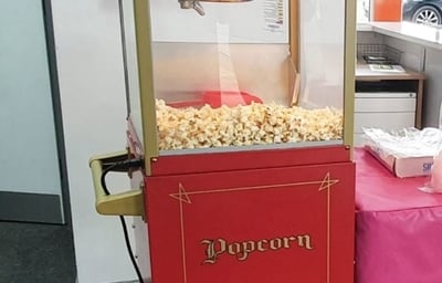 Popcorn machine hire
