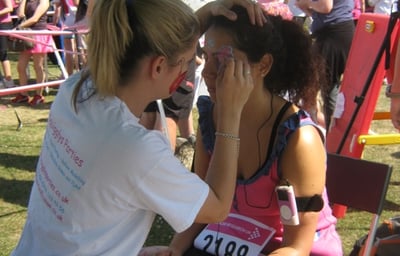 ciara painting RACE FOR LIFE