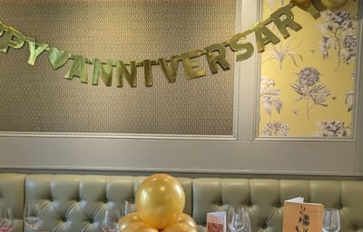 Diamante Golden Anniversary Display