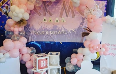 Pink Baby Shower Display