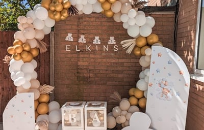 Neutral Baby Shower Display