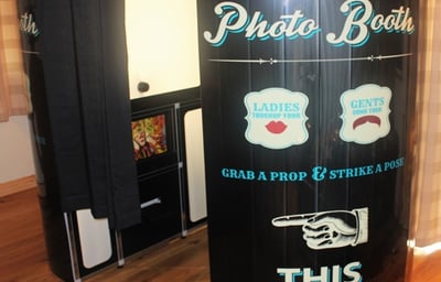 dark wood Photo Booth