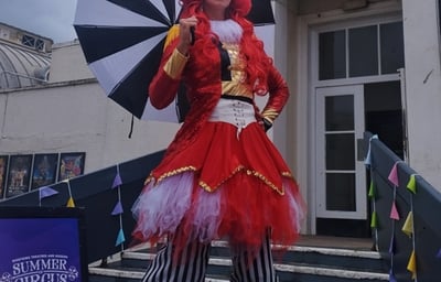 traditional circus stilts