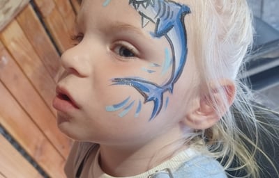 Shark Motif Facepaint