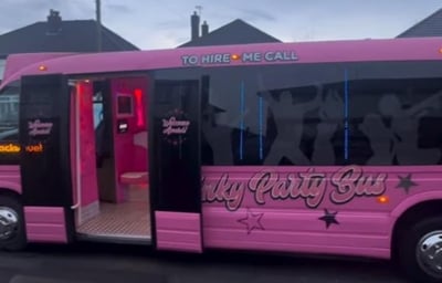 Pink Party Bus