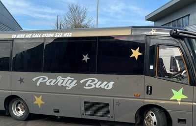 Grey Party Bus