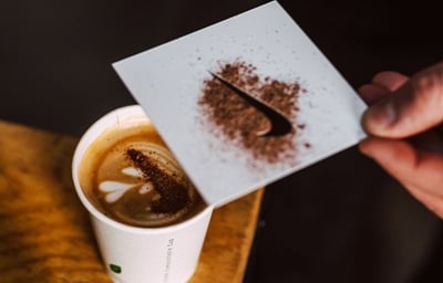 Pop-Up Coffee Bar Branded Stencil