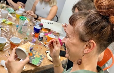 The Crafty Hen Plant pot team building