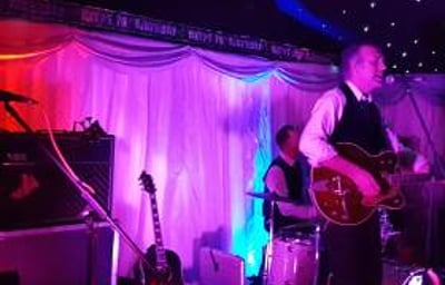 New Blue Beatles band in waistcoats