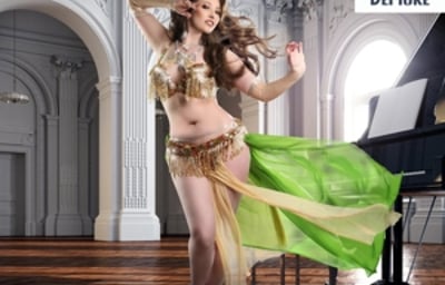 Doe Demure belly dance gold