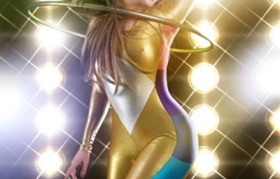 Doe Demure hula hooper