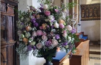 large flower displays