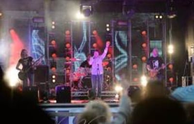 The Hazards Live on the big stage